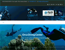 Tablet Screenshot of orcadivingcenter.it